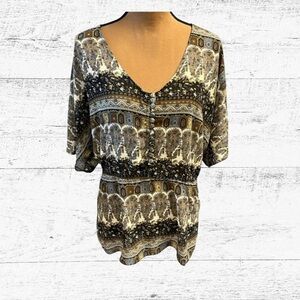 -bundle 3 or more Logix Paisley Blouse
